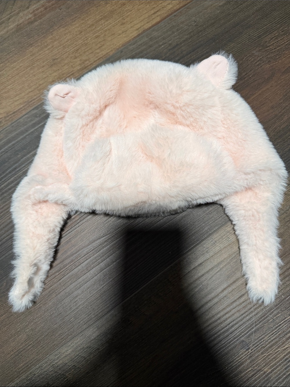 Pink baby girl winter hat